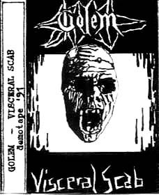 Golem - Visceral Scab 1991 - cover